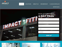 Tablet Screenshot of impactfitnessclubs.com